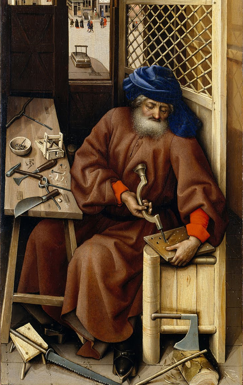A 15th century painting of Joseph the carpenter 